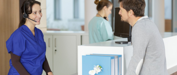 Patient at Desk